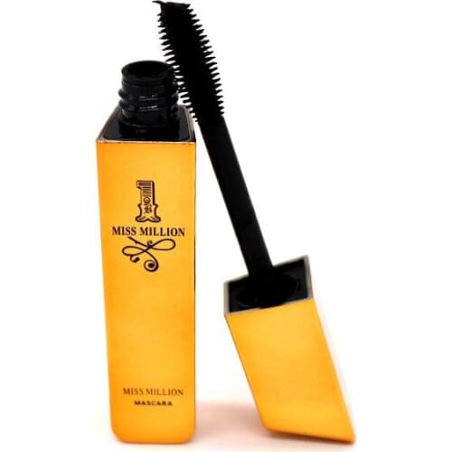 MISS MILLION Professional Eye Makeup Gold Bar Tube Mascara 4D Charm Makeup Thick Volume Waterproof Long Lasting Lash Extensions
