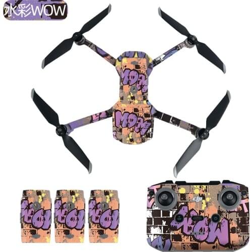 Mavic Air 2 Newest Drone Protective Luxury Fluorescent Sticker Skin Cover Waterproof Sticker Spare For Dji Mavic Air 2