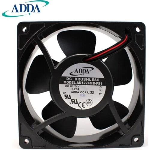 NEW ADDA AD1224MB-F51 12038 24V0.23A aluminum system enclosure cooling fan