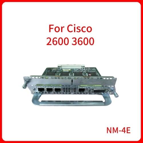 Original Ethernet Card Lan Network Adapter 4-port 10M Ethernet port module For Cisco 2600 3600 Router Switch NM-4E