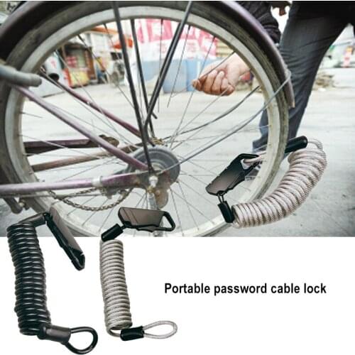 Portable Bicycle Helmet Lock Motorcycle Electric Car Anti-Theft Lock Code Lock