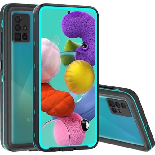 Transparent Waterproof Shell for Samsung A51 4G 5G Mobile Phone Anti-drop Sports Shell Full Protective Cover Diving Case