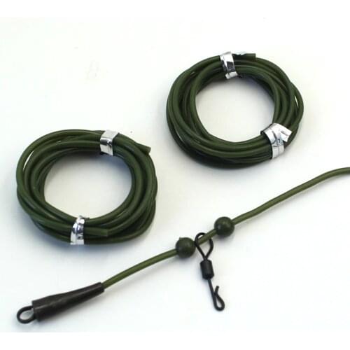 2PCS Silicone Rig Tube Hook Stop for Carp Fishing Hair Rig Helicopter Rig Heli Accessories for Carp Fishing Terminal Tackle
