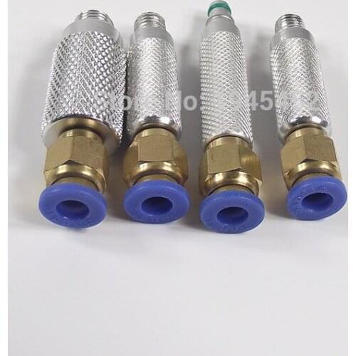 Common rail injector return pipe joints,4 pcs oil return connectors, test injector essential quick return oil connector
