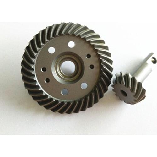 Hard Chrome Steel Helical Spiral Differential Ring/Pinion Gear Set (37T/13T) Upgrade Parts Fit Traxxas 1/10 E-REVO SUMMIT 5379X