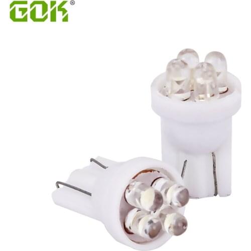 10pcs/lot Car led White T10 LED Bulb 4led T10 194 168 158 W5W T10 4 LED Car Side Wedge Light Lamp Bulb for Car Light Source