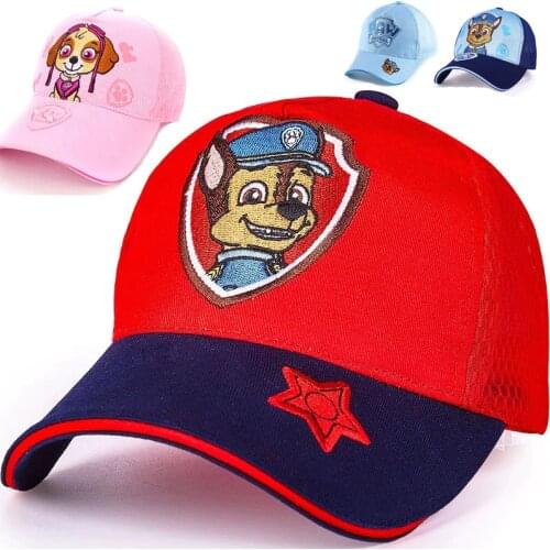 2019 Genuine PAW Patrol Childrens summer Hats Cotton Cute Caps Headgear Chapeau Puppy Print Party Kids baseball hat