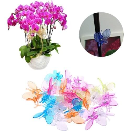 30 Pcs Butterfly Orchid Clips Plant Clips Garden Flower Vine Support Clips Cute