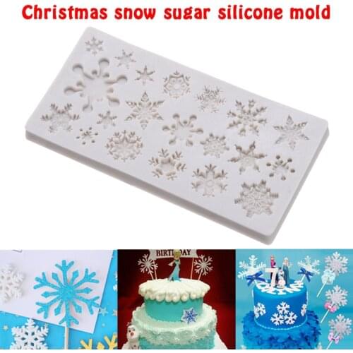 3D Snowflake Silicone Cake Mould Mold Snowflake Lace Sugarcraft Mold Fondantcake Border Edge DIY Decorating Tools