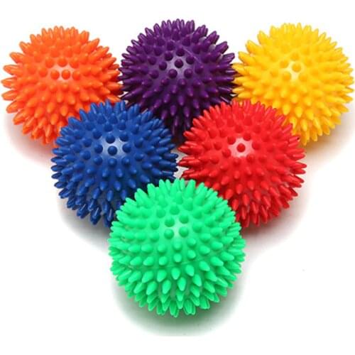 7cm7.5cm 9cm Fitness pvc hand massage ball pvc soles hedgehog sensual grip training ball portable physiotherapy ball
