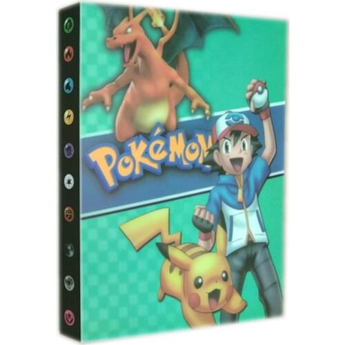 240Pcs Holder Pokemons binder Album Toys Collections Pokemones Cards Album Book Top Loaded List Toys Gift for Children
