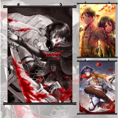 Anime Attack on Titan Poster Wall Art Home Decor High Quality Tarpaulin Scroll Painting Artwork Living Room Decoration
