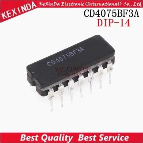 Free Shipping 2pcs/lot CD4075BF3A CD4075BF CD4075 DIP-14 new and original