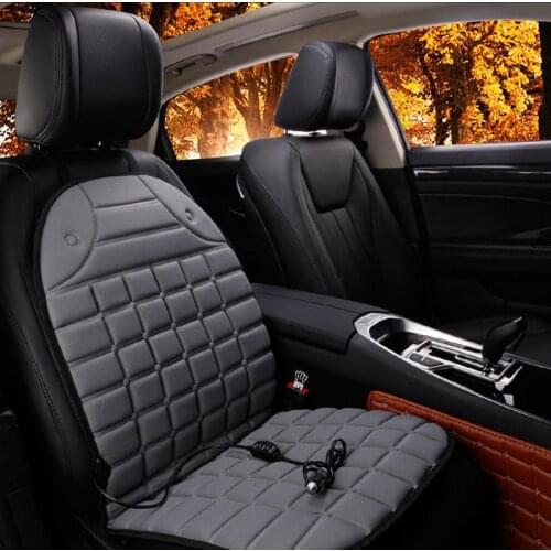 CHIZIYO 12V Electric Heated Car Seat Cushion Cover Seat Winter Heater Warmer Office Heated Seat Mat