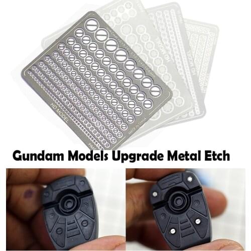 Gundam Models Detail Upgrade Metal Etch Plate Kit 01-06 Models Hobby Transform Accessory