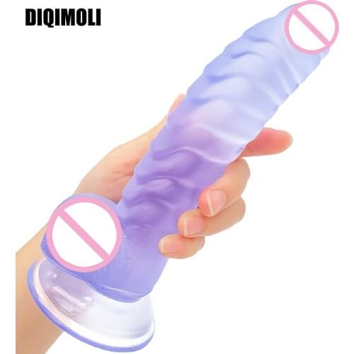 Huge Realistic Dildos with Suction Cup for Women Masturbation Big Penis Soft Skin Feeling Dick Large Phallus Couples Sex Toys