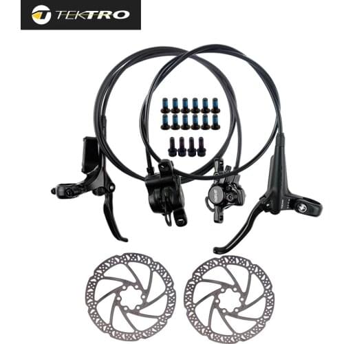 TEKTRO Hydraulic Disc Brake MTB Bicycle Front/Rear Brakes 800/1500mm witha 160/180/203mm Rotor Mountain Bike brake Parts HD-M275
