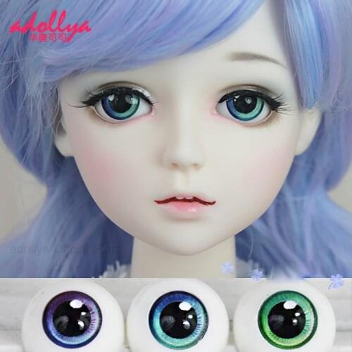 Adollya Eyes for Doll Accessories Eyes for BJD 14mm 16mm 18mm Cartoon Colorful Doll Eyeballs Suitable for 1/3 1/4 1/6 BJD Dolls