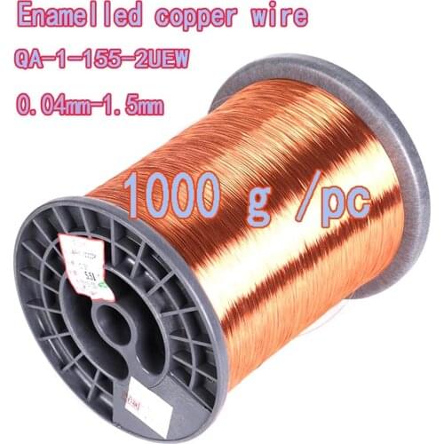 1000g/Roll 0.1 0.25 0.4 0.5 1.0 1.3 1.5mm copper wire Magnet Wire Enameled Copper Winding wire Coil Winding wire Weight 1kg