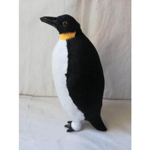 Artificial penguin model,polyethylene&fur penguin about 23x14cm handicraft home decoration gift b1500