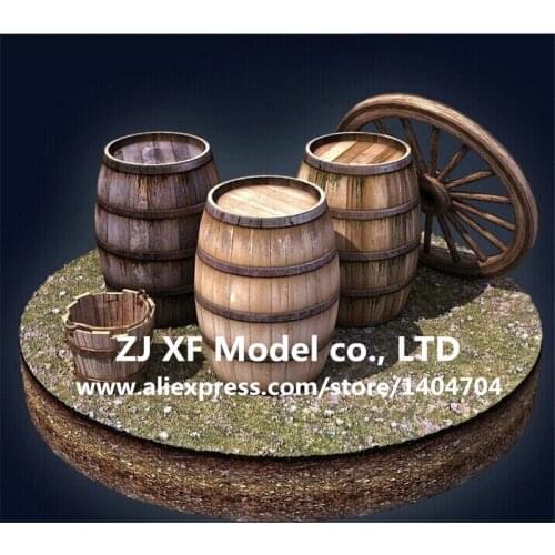 NIDALE model Classical wooden cask model The wooden brandy cask 25*18mm buckets 2 pcs/lot