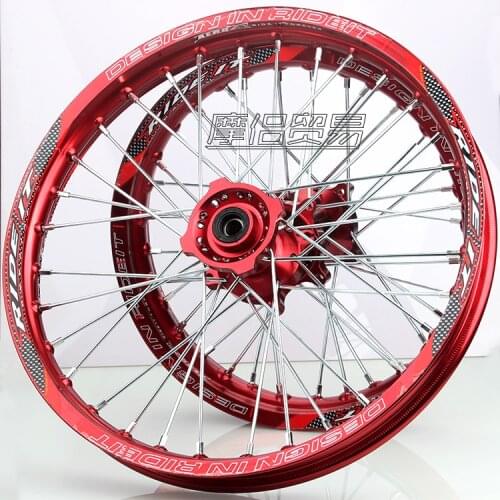 12mm 15mmFront 1.40x14" inch Rear 1.85x12" inch Alloy Wheel Rim For KAYO HR-160cc TY150CC Dirt Bike Pit bike 12 14 inch wheel