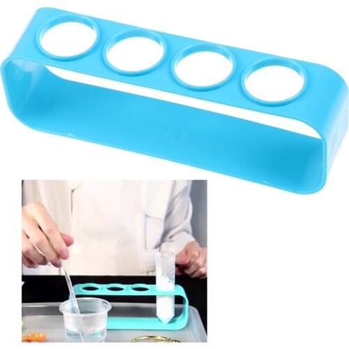 Plastic Test Tube Rack 4 Holes Holder Support Burette Stand Lab Test Tube Stand Shelf School Supplies