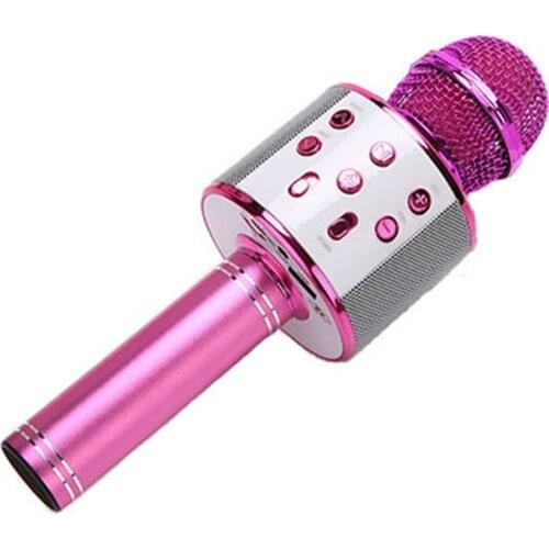 Portable Bluetooth Karaoke Microphone Wireless Professional Mic Speaker Home KTV Handheld Microphone Party Handheld Microphone