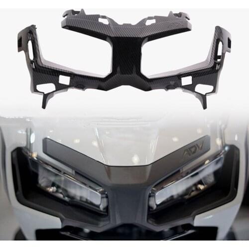 Carbon Fiber Motorcycle Headlight Cover Frame Trim for Honda ADV150 ADV 150 ADV-150 2019-2020