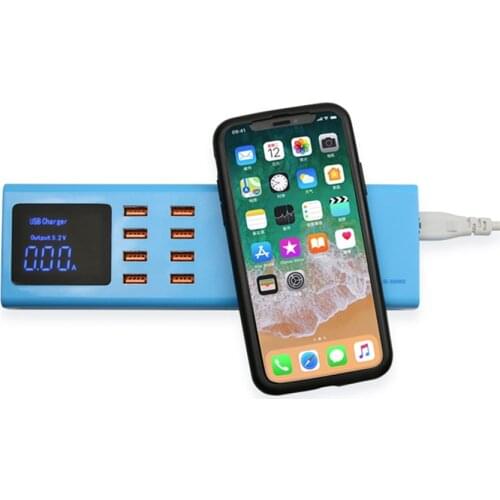 SS-309WD Mobile phone Intelligent wireless charger + 8usb Charging port for iphone ipad samsung