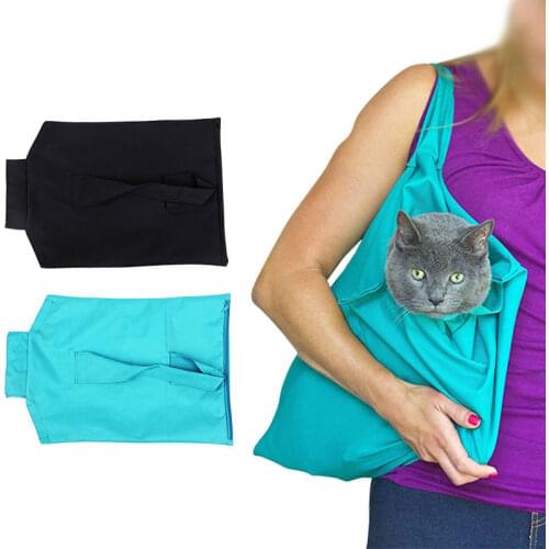 Pet Cat Sling Carrier Bag Foldable Cats Dogs Shoulder Tote Outdoor Travel Carry Handbag Soft Comfortable Cat Grooming Sack