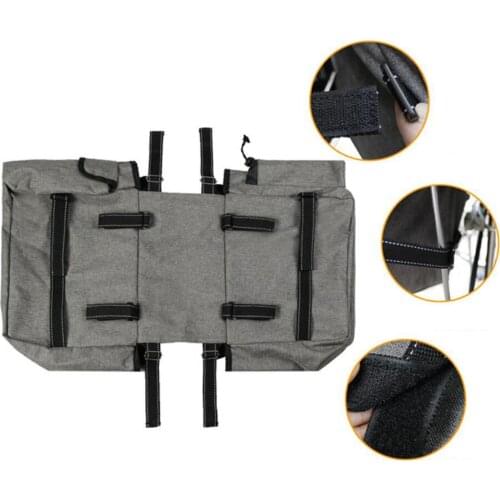 Bike Double Pannier Bag Pouch Rear Saddle Bag Luggage Carrier Pack Cargo Bag