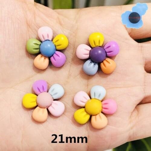 1pcs Flowers Resin Fashion Garden Shoes Accessories Shoe Decorations For Croc Jibz Charm DIY Bracelet Kids Party Gift
