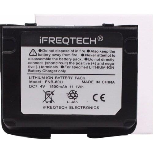 10PCs FNB-80Li FNB-58Li 1500mAh Li-ion battery for Standard HX460 HX460S HX460SB HX460SS HX470 HX470S HX471 HX471S HX471SB HX471
