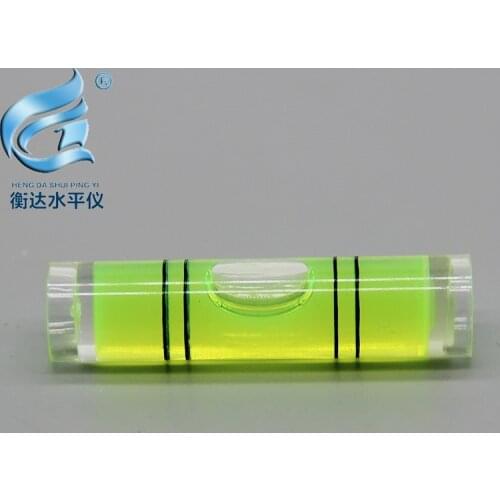 100 pcs/batch) 9.5 * 40mm high precision plastic horizontal bubble cylindrical level bubble