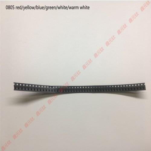 3000pcs/lot 0805 SMD LED light red yellow blue green white ornage warm white purple red and green blue lighting beads