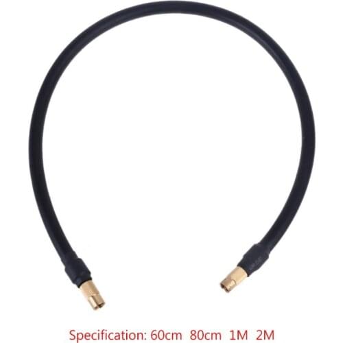 60cm/80cm/1m /2m Air Compressor Hose Double Head Quick Connect Air Pump Tire Inflation Inflator Hose Adapter 5/16" 32TPI