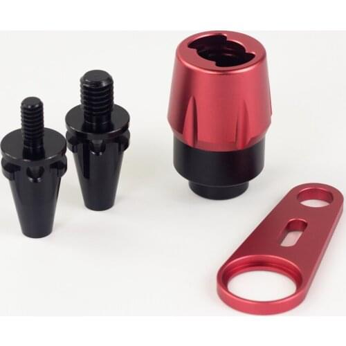 Aluminium Alloy 1/4 & 3/8 Quick Release Connector Mount Adapter for DSLR Camera Recorder Microphone Pole Boom Sound Shock Rig