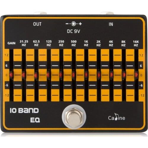 Caline CP-24 10 Band EQ Equalizer Guitar Effect Pedal True Bypass Guitar Accessories