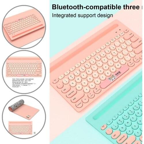 Long Service Life 79 Keys Wired/Bluetooth-compatible/2.4G PC Keyboard for Laptop