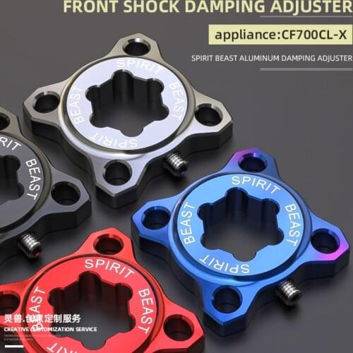 Spirit Beast Retro motorcycle Front Shock Absorber soft and hard adjuster Knob Adjuster Bolt Fitting For CFMOTO 700 CLX CL-X