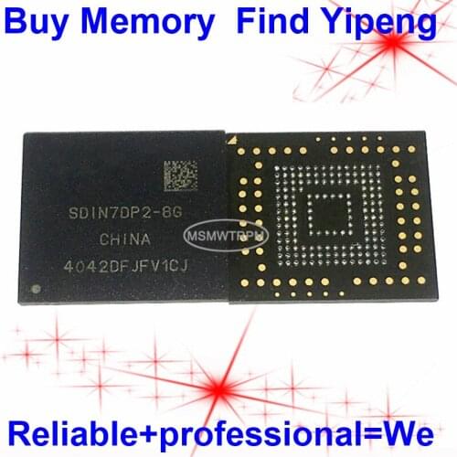 SDIN7DP2-8G BGA153Ball EMMC4.5 4.5 8GB Mobilephone Memory New original and Second-hand Soldered Balls Tested OK