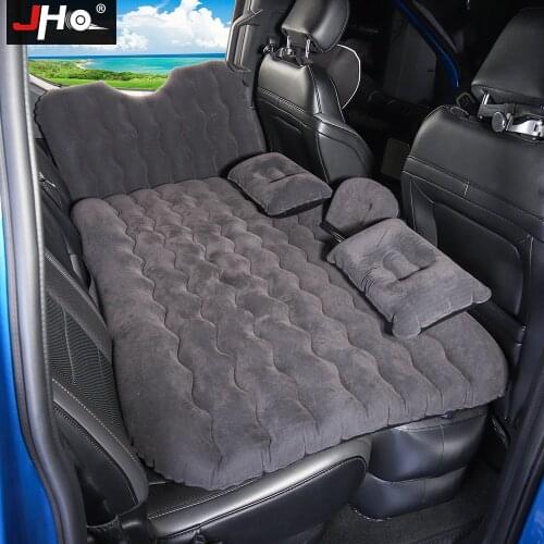 JHO Car Back Seat Cover Air Inflatable Travel Bed Mattress Sofa Outdoor Camping Cushion For Ford Raptor Explorer Grand Cherokee