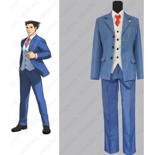 Anime Ace Attorney Special Cosplay Phoenix Wright Costume