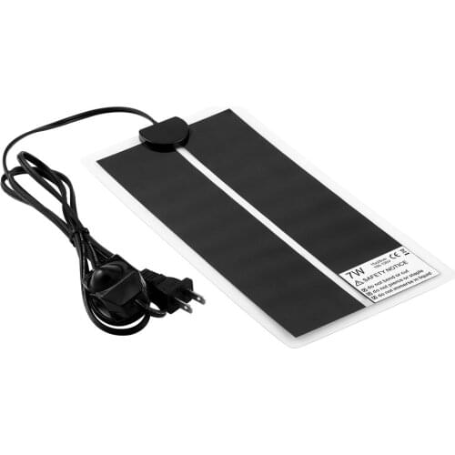 110V 7W Pets Rapid Heating Sheet Reptile Crawler Waterproof Temperature Heating Pad Warmer Mat With Temperature Controller