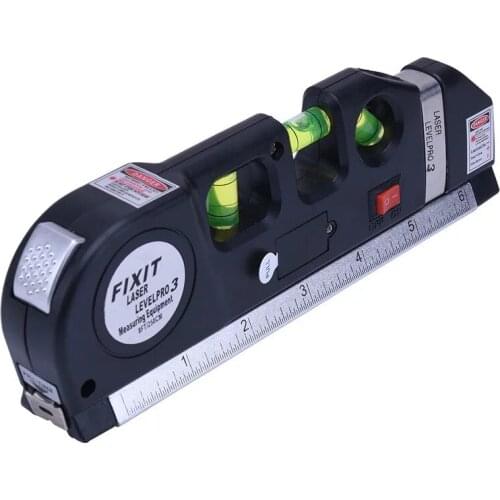 Laser Level Measure Line Tape Horizon Vertical Measure Standard & Metric Rulers Multipurpose Measure Instrument Level Laser