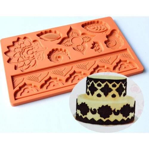 2019 New Mandala Flower Silicone Mold Designer DIY Stampi in Silicone Molde Silicone Concreto Molds for Plaster