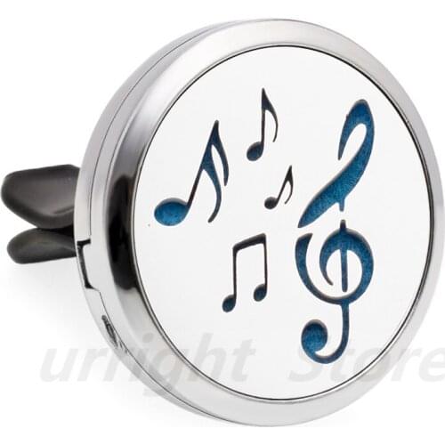 Medical symbol heart Car vent clip Diffuser locket Essential Oil Perfume locket mouse 30mm Magnetic medallion with 10Pads random