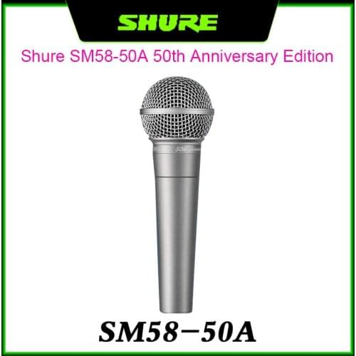 Microphone 100% Authentic Shure SM58-50A 50th Anniversary Microphone Professional Stage Performance Live Wired Mic