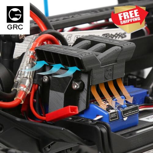 RC Model car traxrs TRX4 XL-5 ESC Radiator cooling fan cooling bracket option upgrade parts